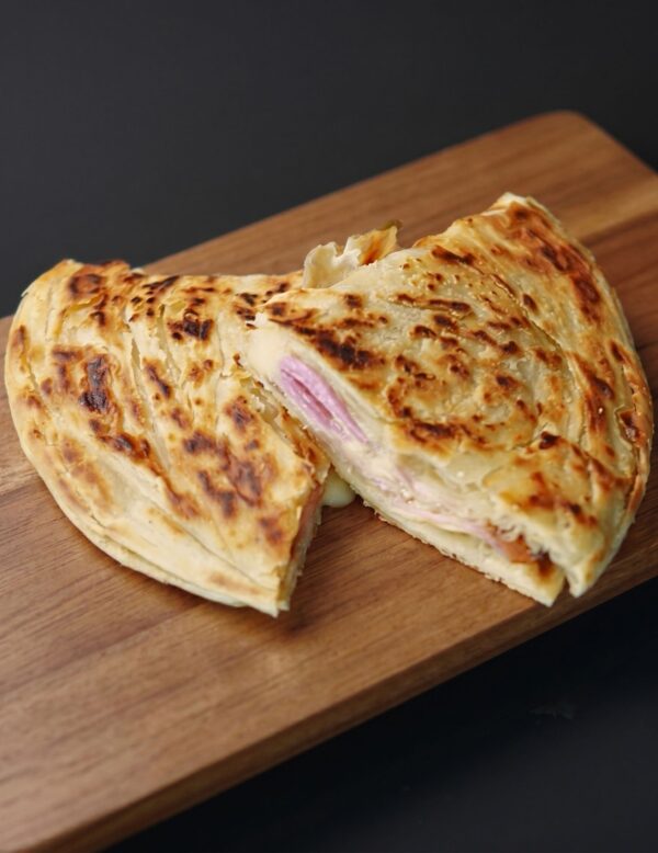 Piadina sfogliata con culatello e Dobbiaco